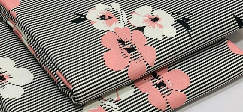 Digital Print 2 Pc Unstitched Pure Cotton Fabric Suit For Womens